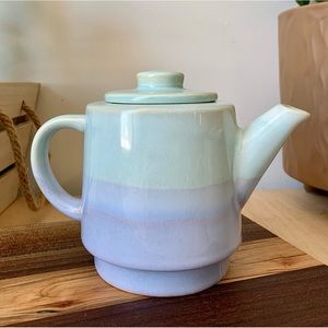 Indigo pastel coloured teapot